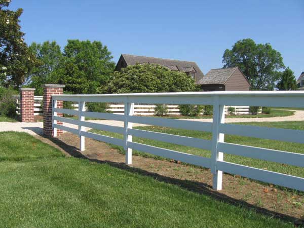 Residential wood fence