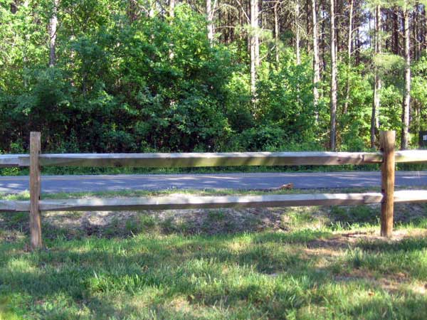 wood split rail fence