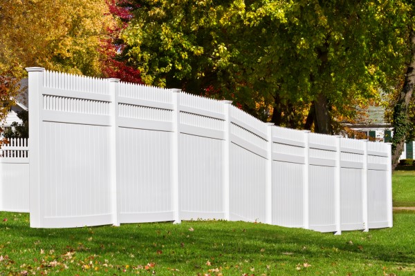 white wooden fence