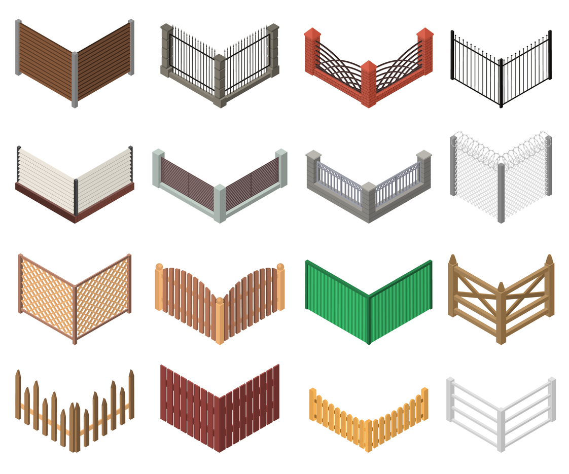 Wood And Metal Fence Combinations